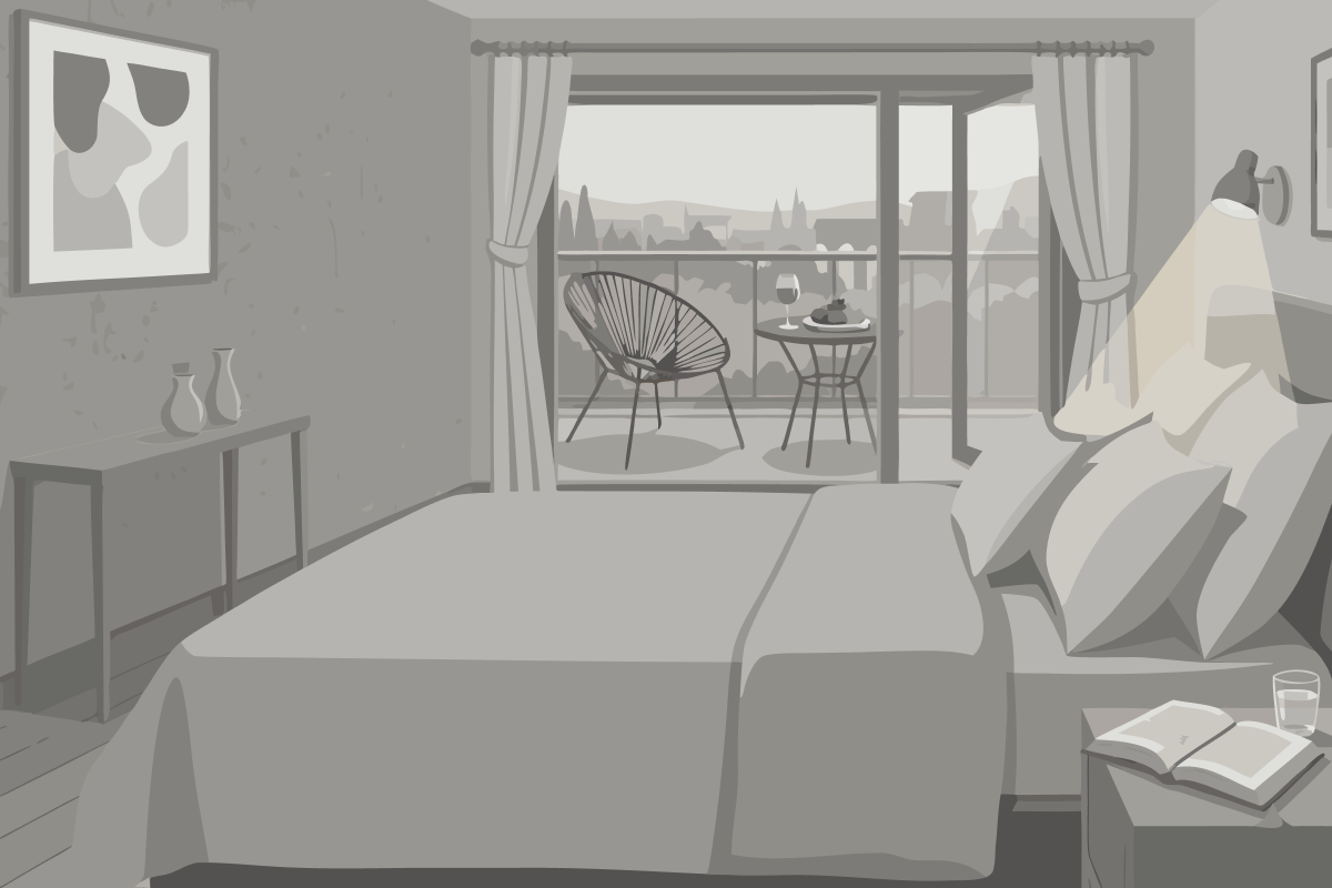 Quarto Familiar com Varanda